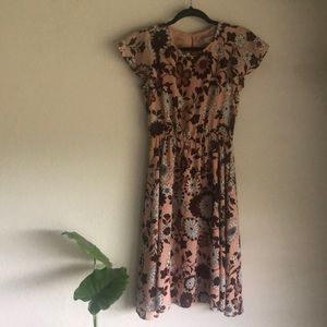 LOFT flutter sleeve dress